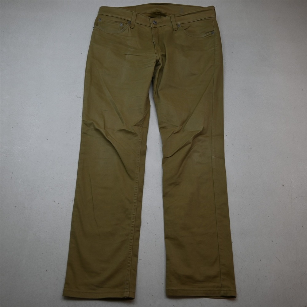 Levis 32x30 Khaki Brushed 511 Slim 5 Pocket Mens Jeans